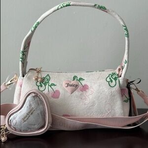 Juicy Couture Retro Juicy Cherry Shoulder Bag - Pink / Cream Multi